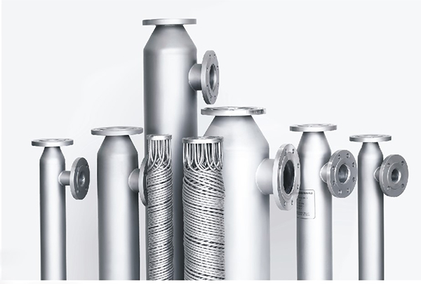 Helical threaded tube heat exchanger
