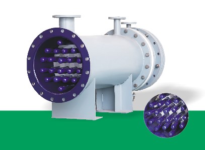 Glass-lined floating tubular heat exchanger